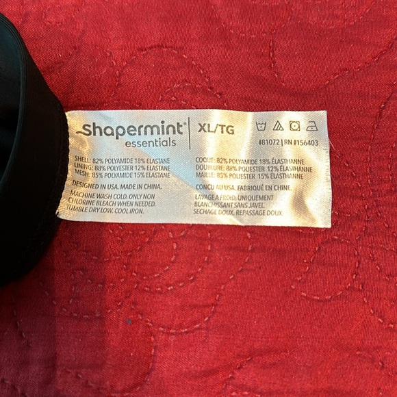 Shapermint XL black bikini bottoms with front tie - Picture 3 of 3